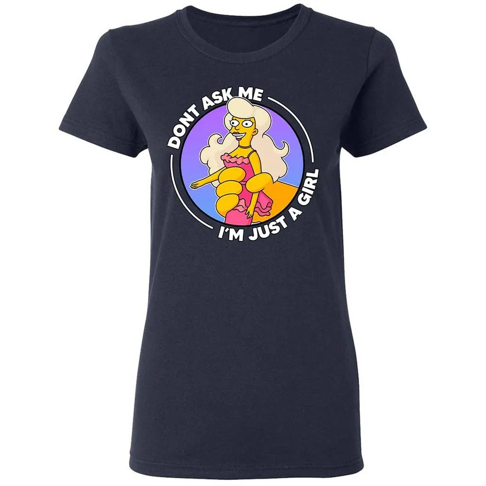 Don't Ask Me I'm Just A Girl - Navy - 14