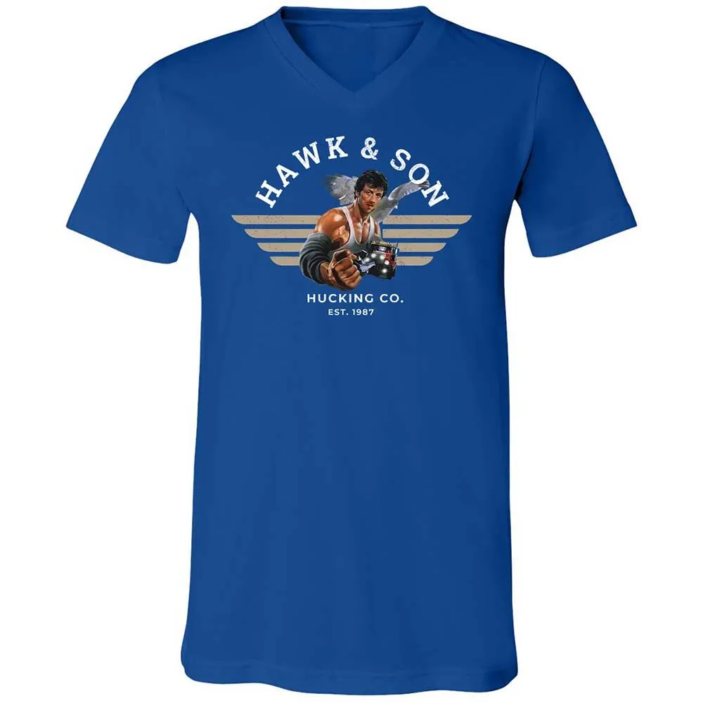 Unisex V-Neck T-Shirt - G827UPAN - True Royal - 4