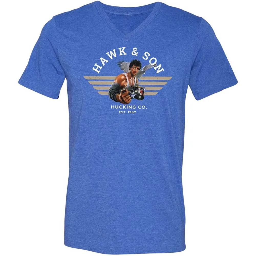Unisex V-Neck T-Shirt - G827UPAN - Heather True Royal - 5
