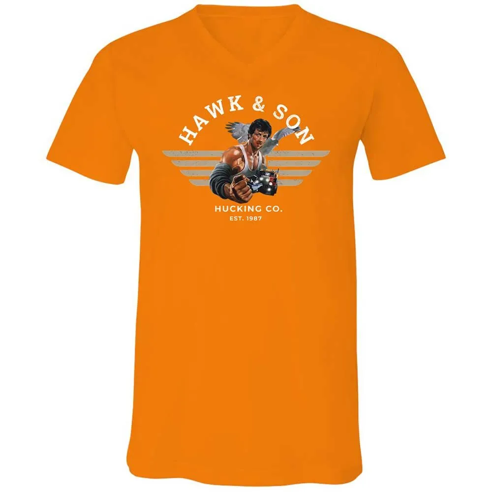 Unisex V-Neck T-Shirt - G827UPAN - Orange - 12