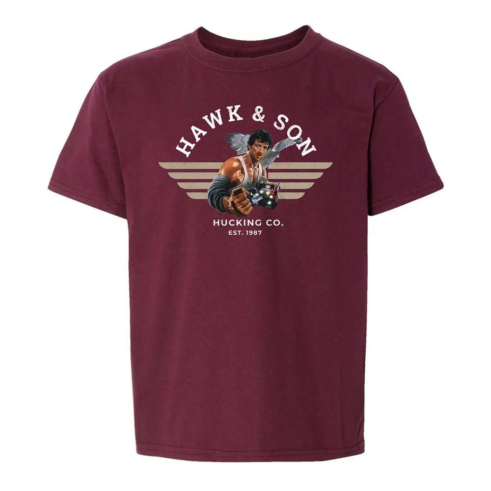 Kids T-Shirt - B5512QWH - Maroon - 14