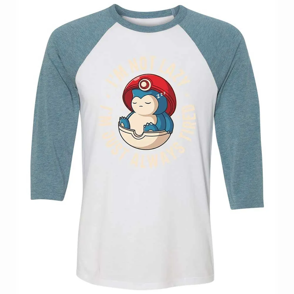 Unisex 3/4 Baseball Tee - N4Q4J2HX - White/Denim - 3