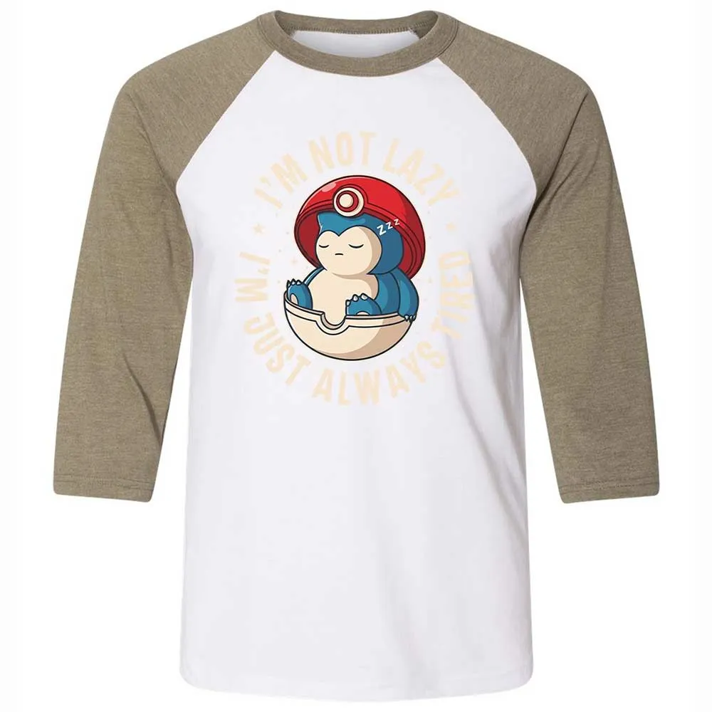 Unisex 3/4 Baseball Tee - N4Q4J2HX - White/Heather Olive - 4