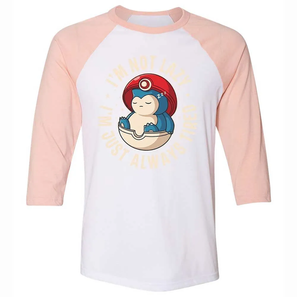 Unisex 3/4 Baseball Tee - N4Q4J2HX - White/Heather Peach - 5