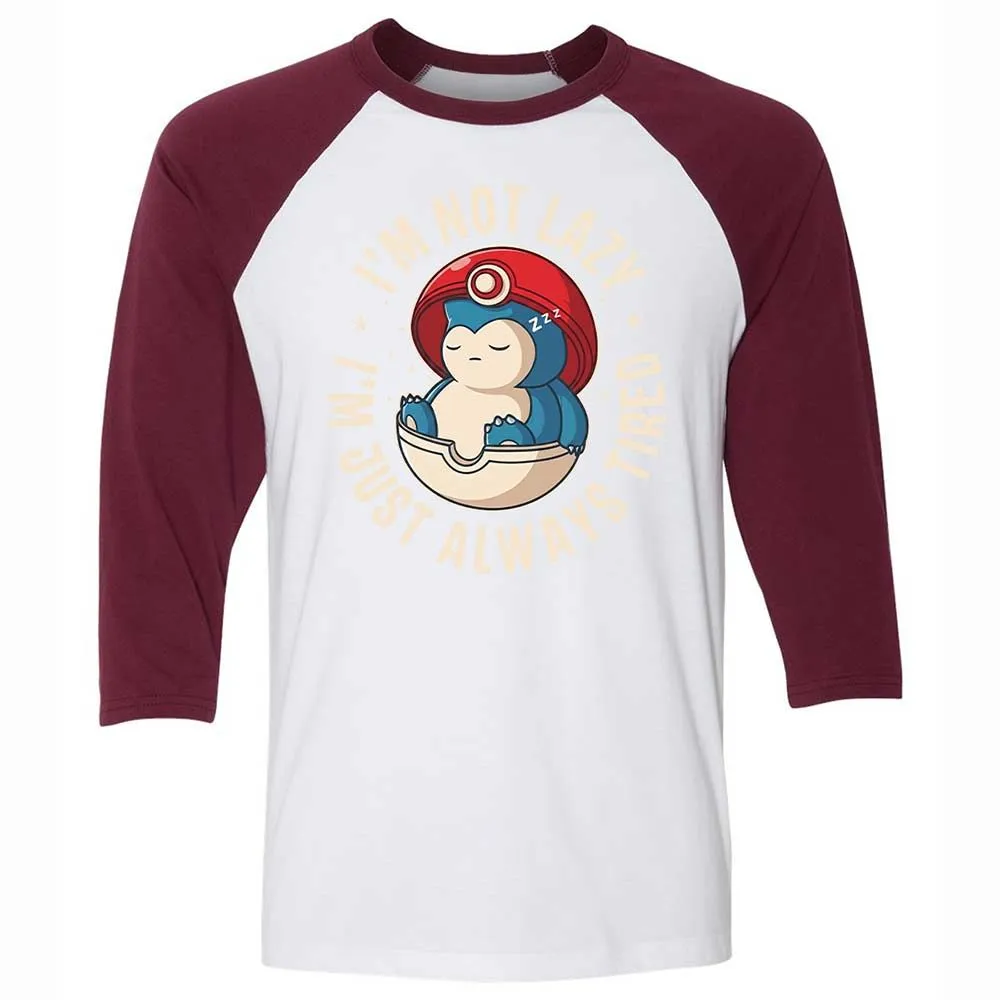 Unisex 3/4 Baseball Tee - N4Q4J2HX - White/Maroon - 7