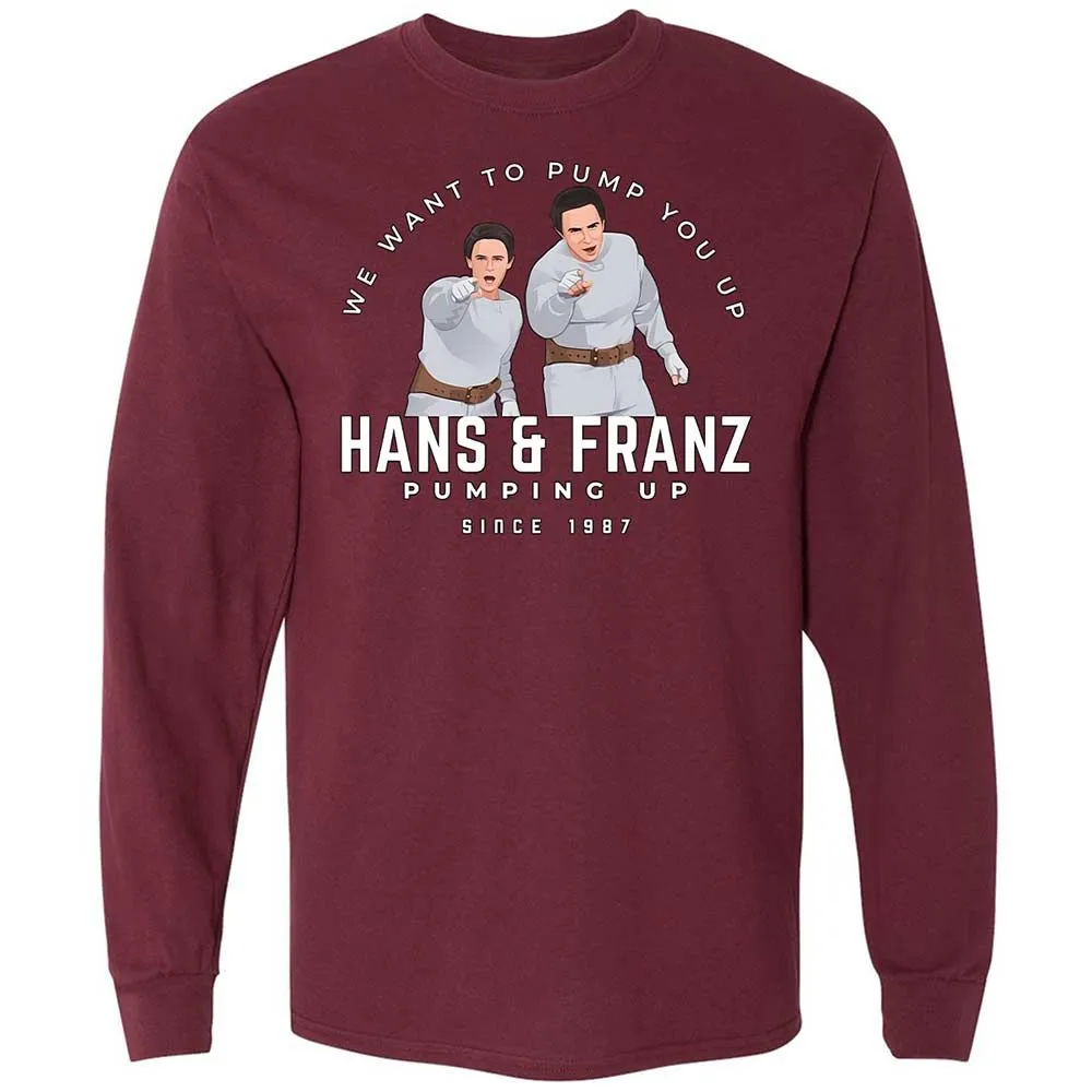Long Sleeve T-Shirt - WY1SZX9L - Maroon - 6