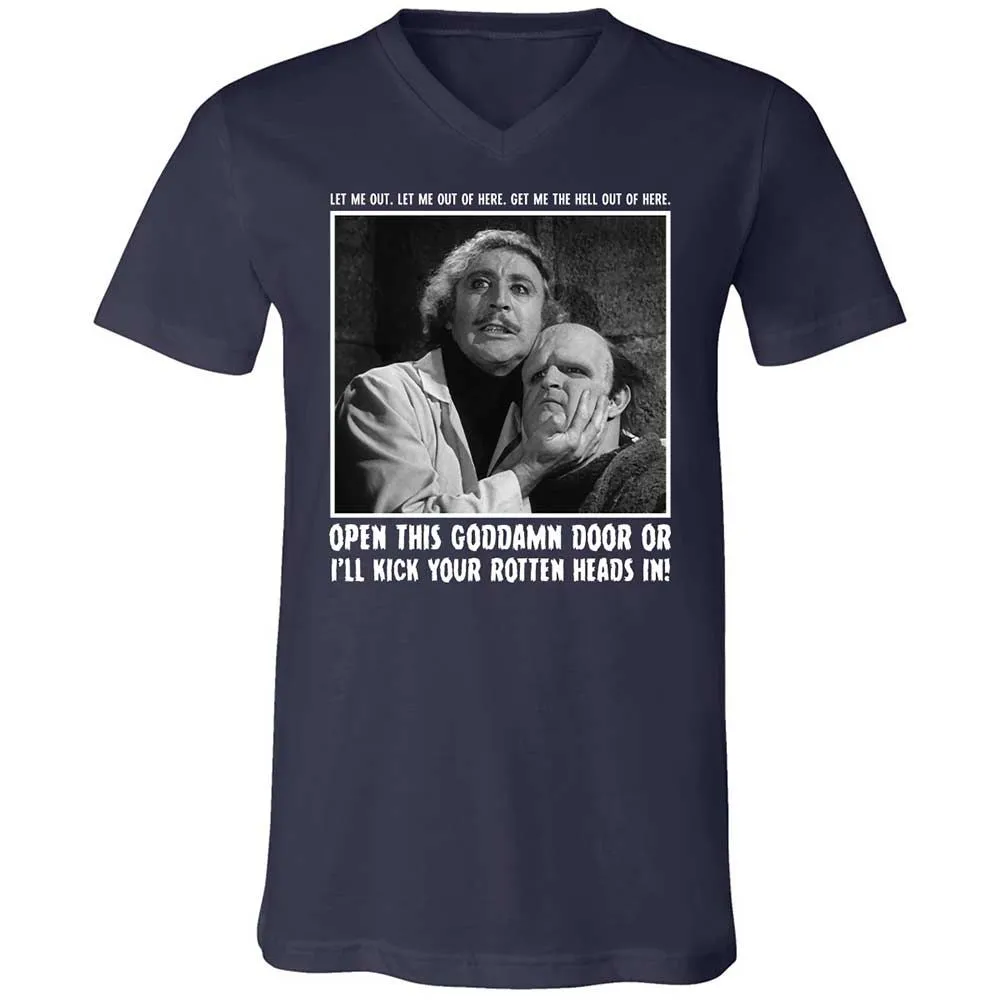 Unisex V-Neck T-Shirt - FU8ECDG2 - Navy - 2
