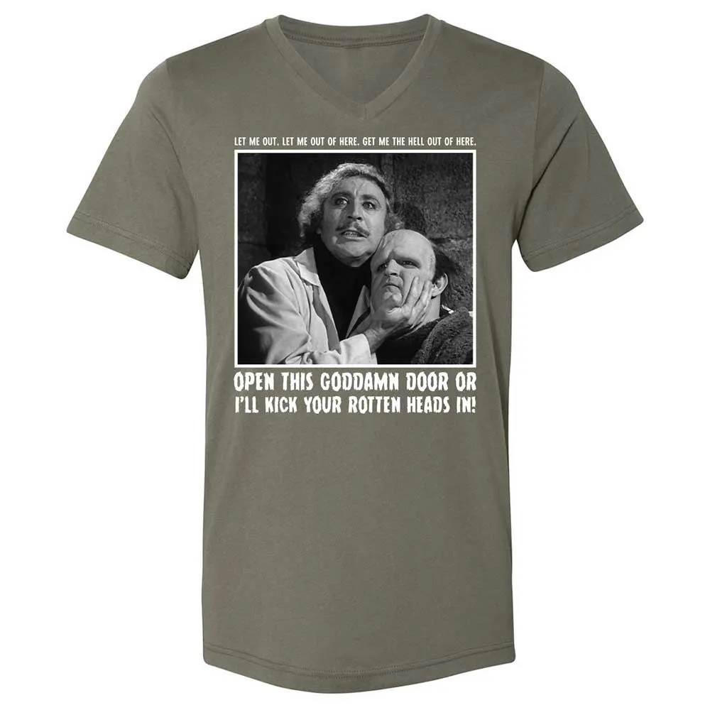 Unisex V-Neck T-Shirt - FU8ECDG2 - Military Green - 11