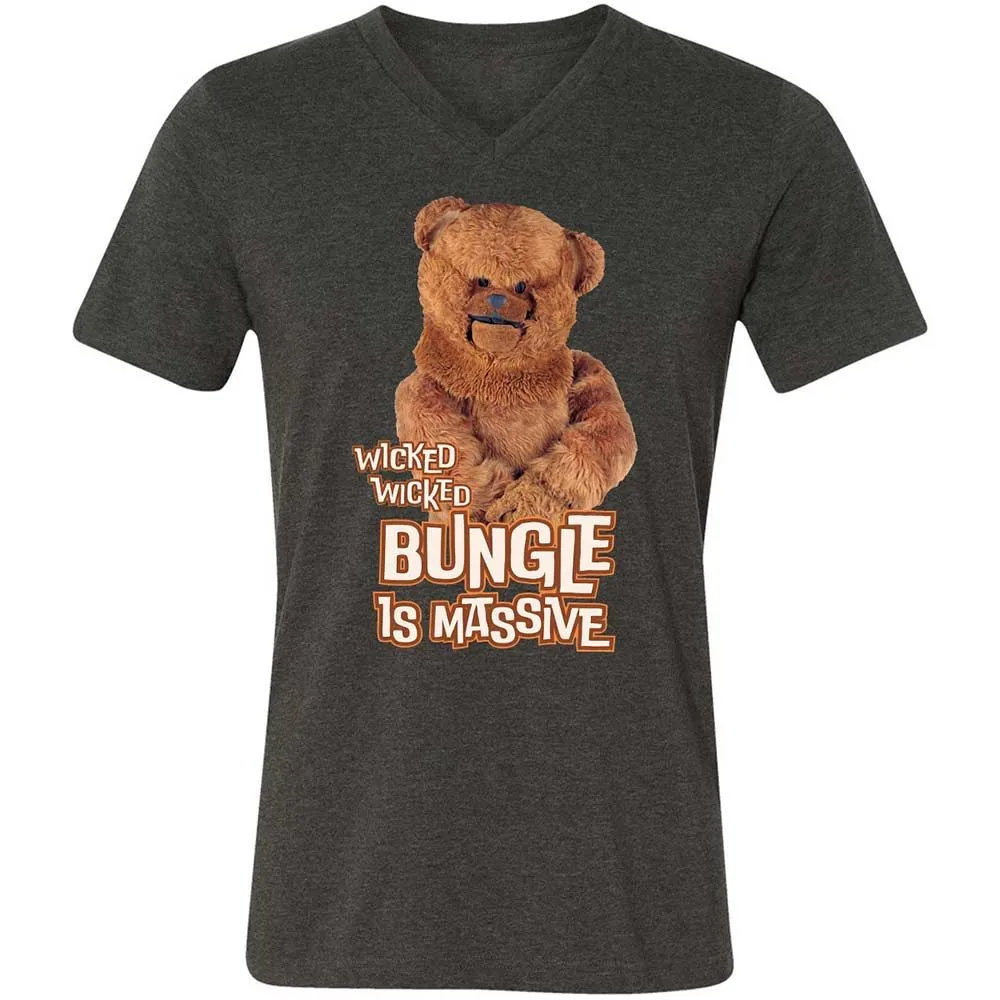 Unisex V-Neck T-Shirt - W3X7QGEV - Dark Grey Heather - 9
