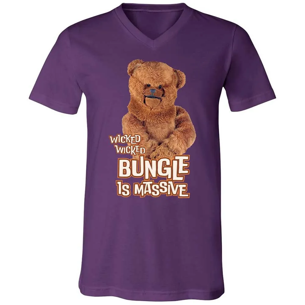 Unisex V-Neck T-Shirt - W3X7QGEV - Team Purple - 10