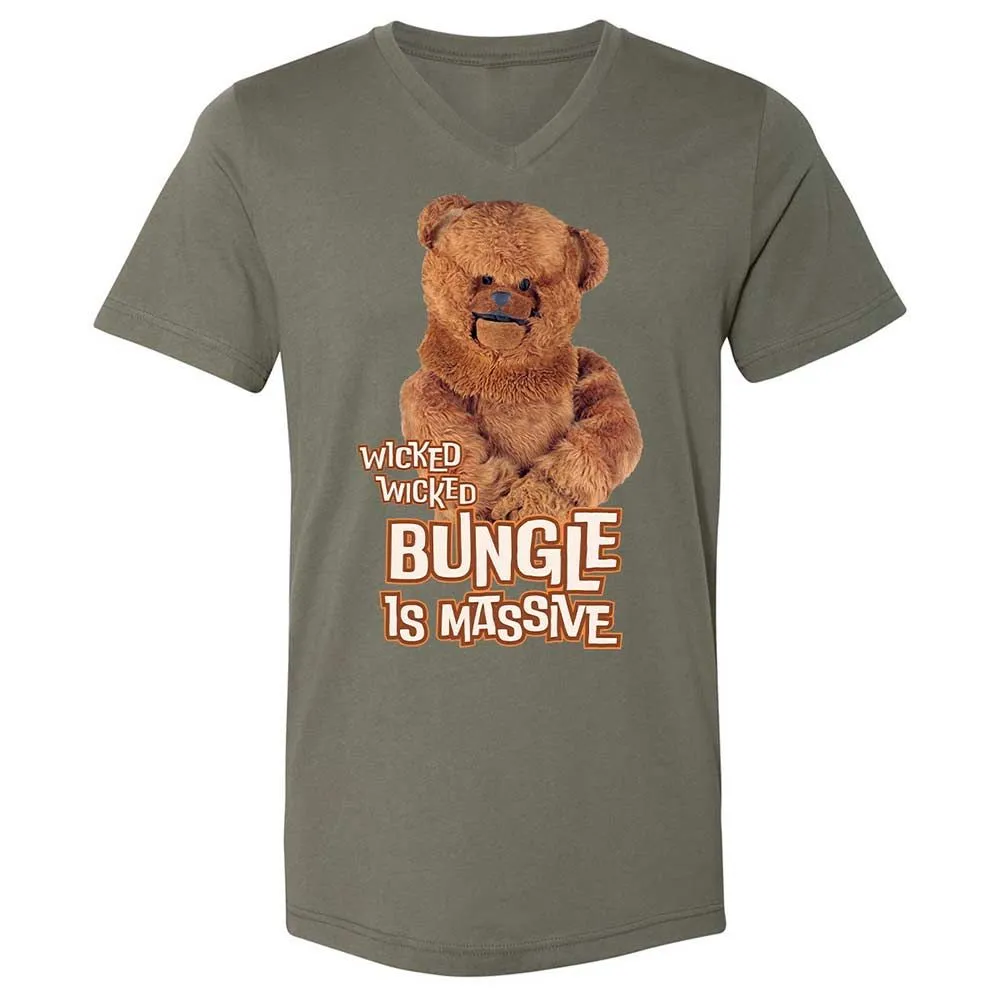 Unisex V-Neck T-Shirt - W3X7QGEV - Military Green - 11