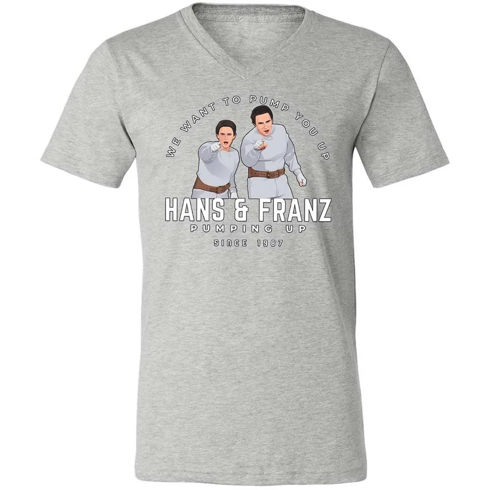 Unisex V-Neck T-Shirt - B6JXCDVC - Athletic Heather - 15