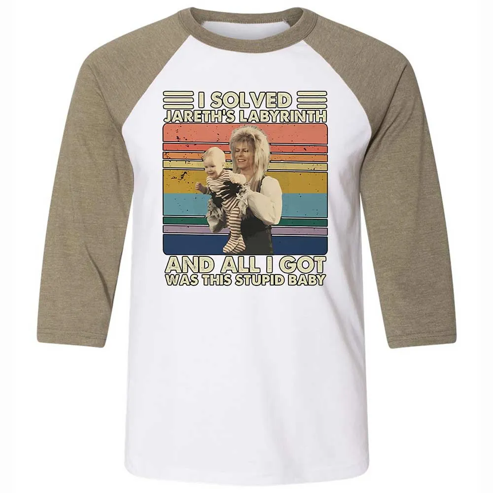 Unisex 3/4 Baseball Tee - MWA2V3R2 - White/Heather Olive - 4
