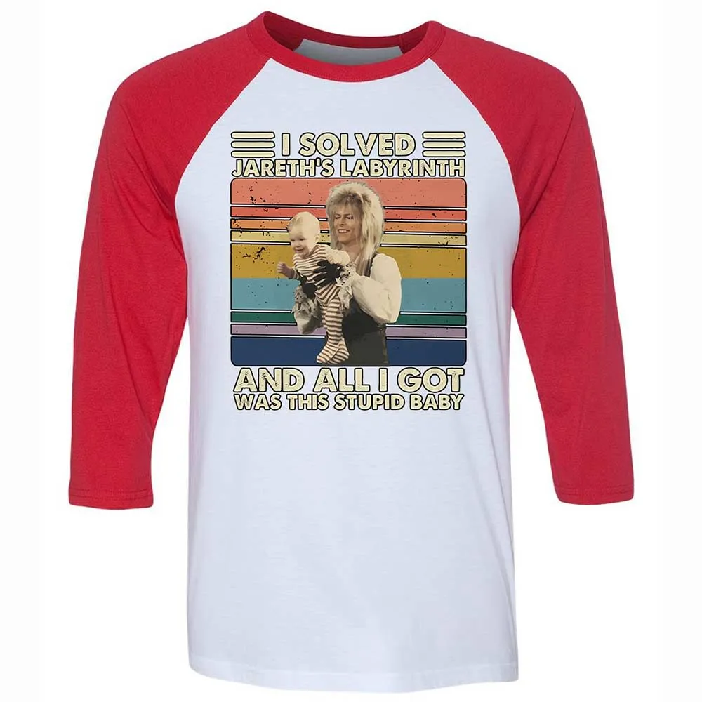 Unisex 3/4 Baseball Tee - MWA2V3R2 - White/Red - 9