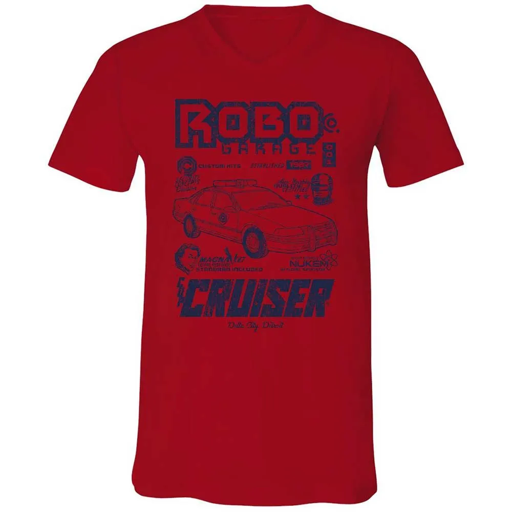 Unisex V-Neck T-Shirt - FU7SPXAV - Red - 5