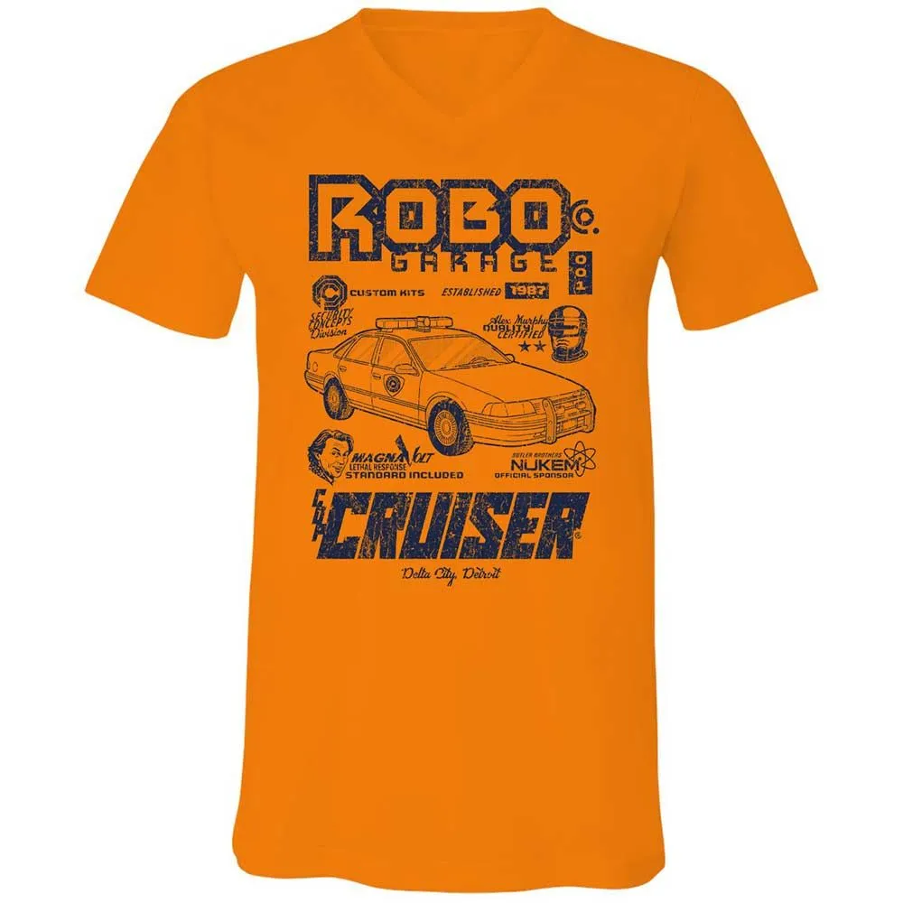 Unisex V-Neck T-Shirt - FU7SPXAV - Orange - 7