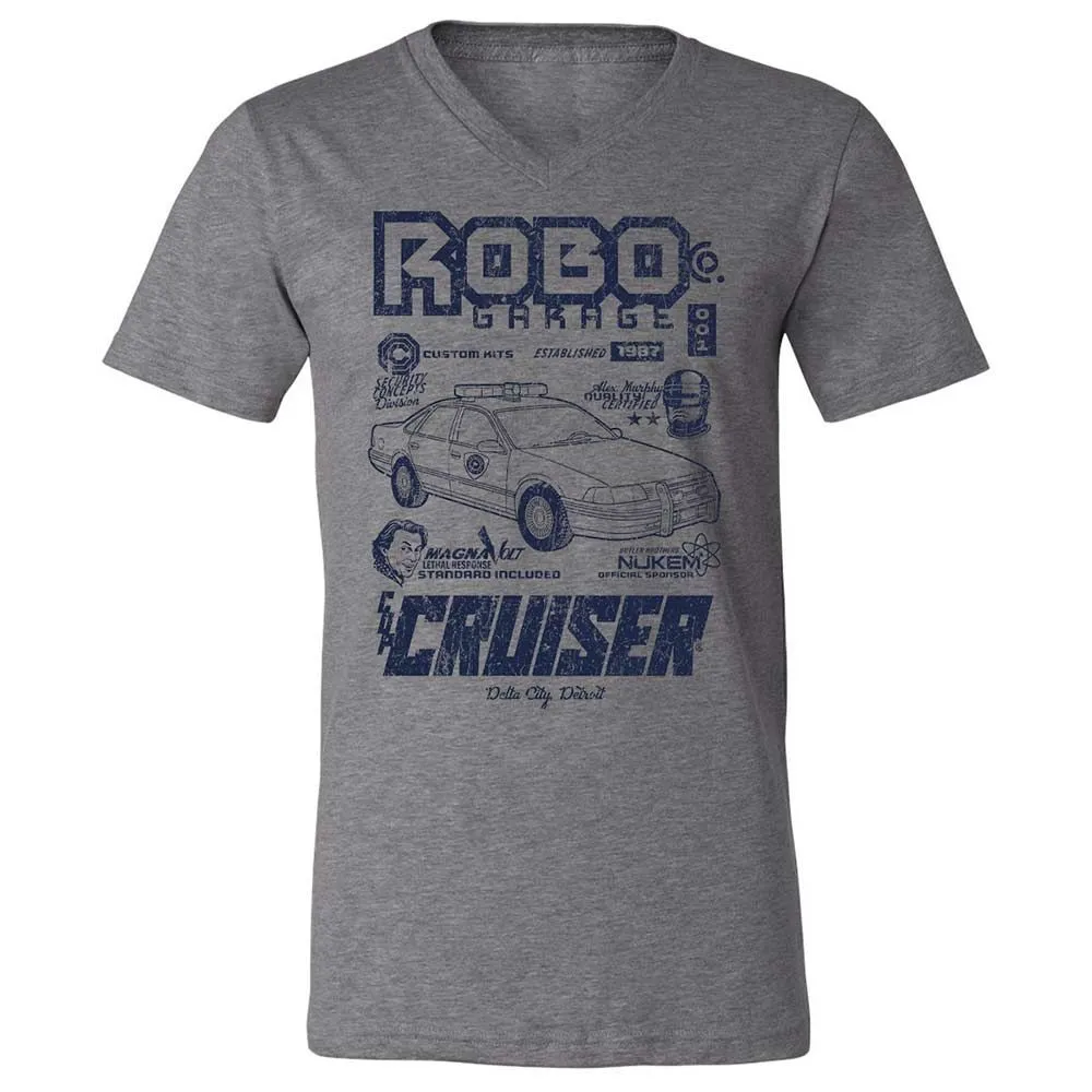 Unisex V-Neck T-Shirt - FU7SPXAV - Deep Heather - 9