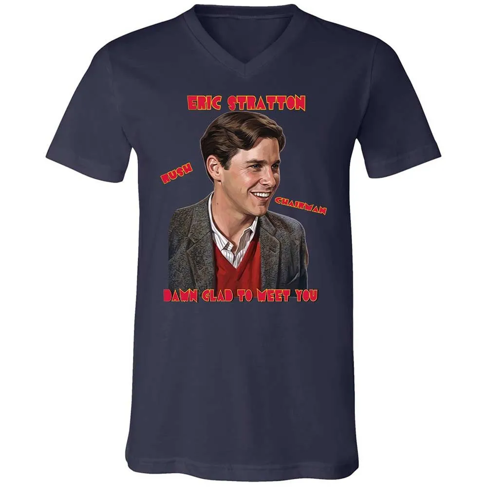Unisex V-Neck T-Shirt - SM8J7LJV - Navy - 2