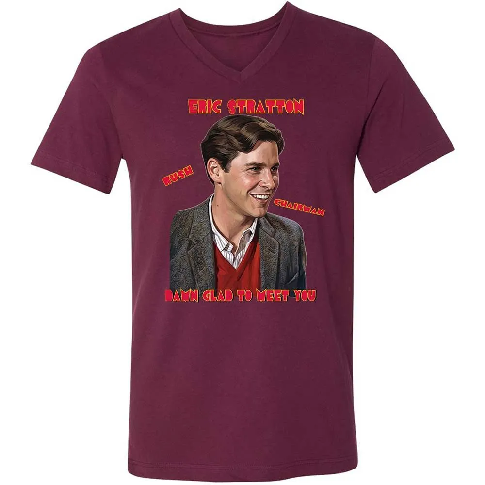 Unisex V-Neck T-Shirt - SM8J7LJV - Maroon - 8