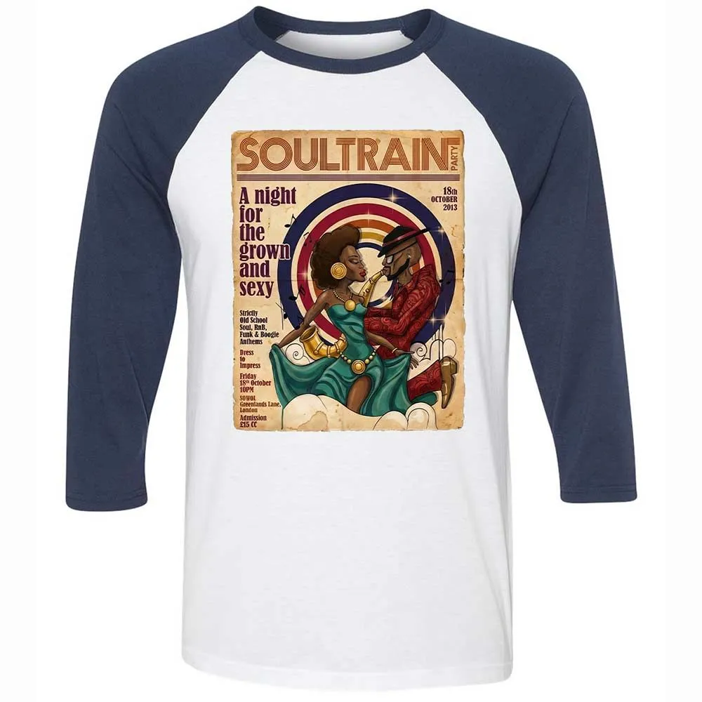 Unisex 3/4 Baseball Tee - YXYGR8EJ - White/Navy - 8