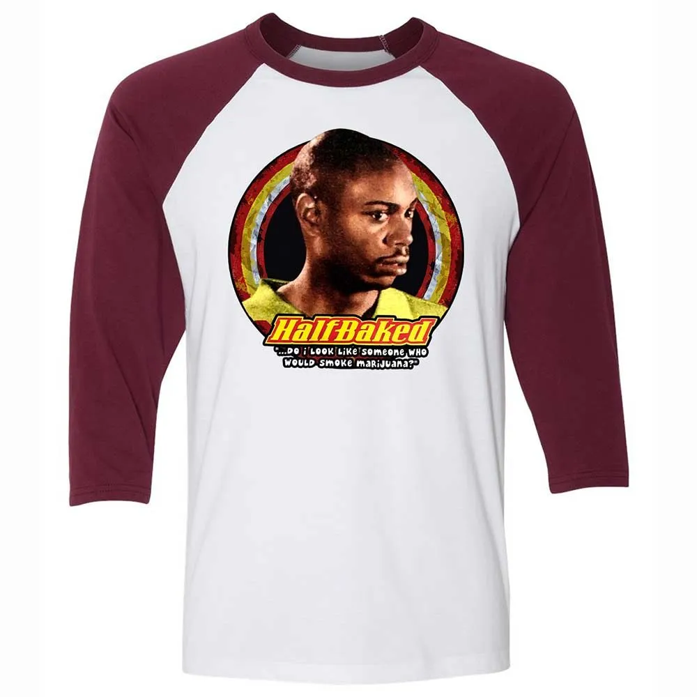 Unisex 3/4 Baseball Tee - 8LEX1AE1 - White/Maroon - 7