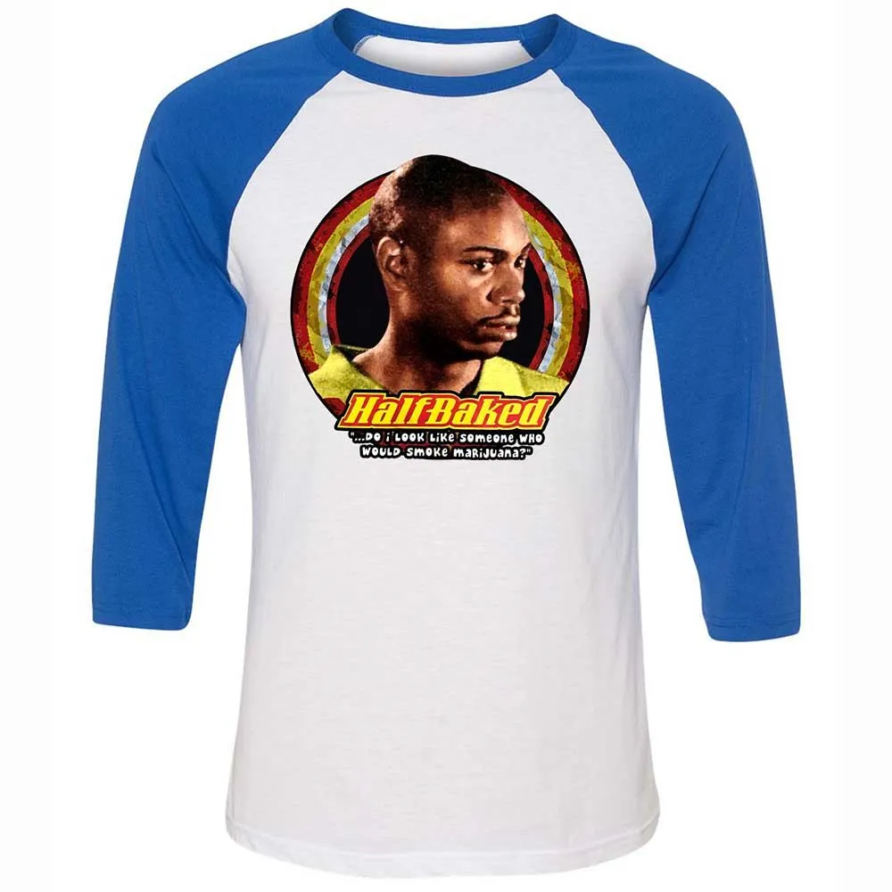 Unisex 3/4 Baseball Tee - 8LEX1AE1 - White/True Royal - 10