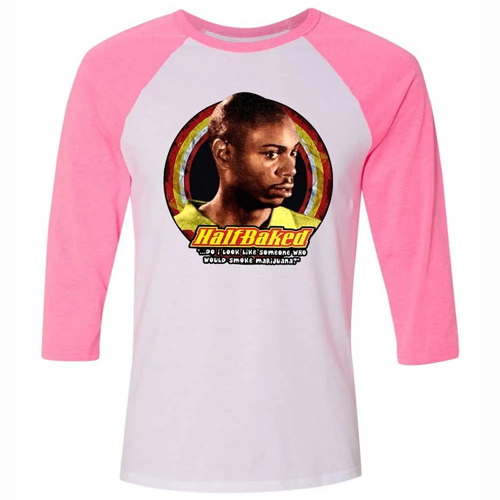 Unisex 3/4 Baseball Tee - 8LEX1AE1 - White/Neon Pink - 12