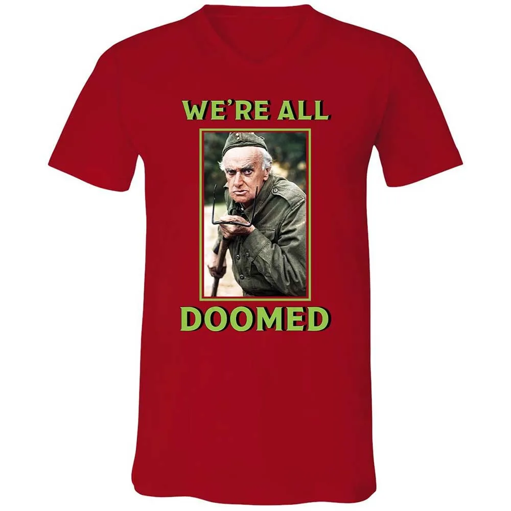 Unisex V-Neck T-Shirt - TC4U2W48 - Red - 5