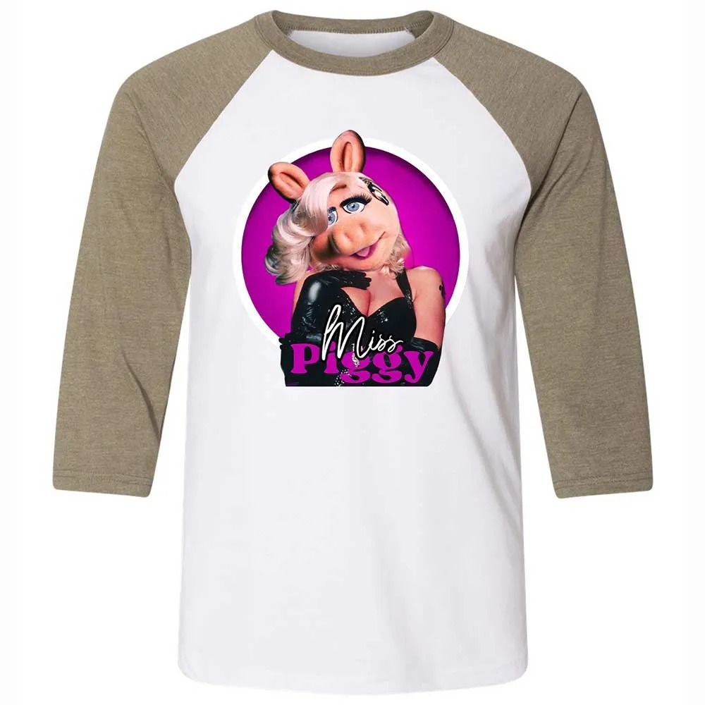Unisex 3/4 Baseball Tee - LMEGG2W4 - White/Heather Olive - 4