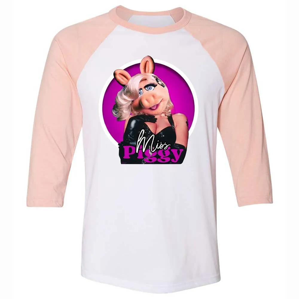 Unisex 3/4 Baseball Tee - LMEGG2W4 - White/Heather Peach - 5