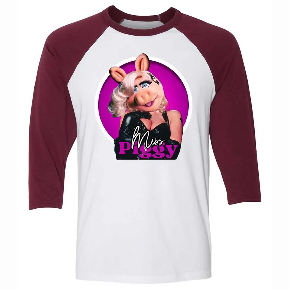 Unisex 3/4 Baseball Tee - LMEGG2W4 - White/Maroon - 7