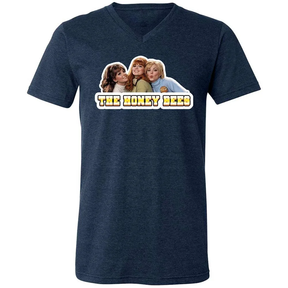 Unisex V-Neck T-Shirt - EU36JY3F - Heather Navy - 3