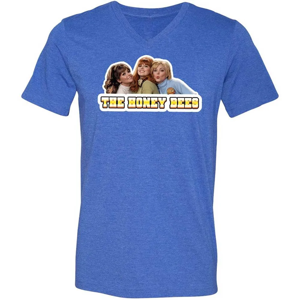 Unisex V-Neck T-Shirt - EU36JY3F - Heather True Royal - 5