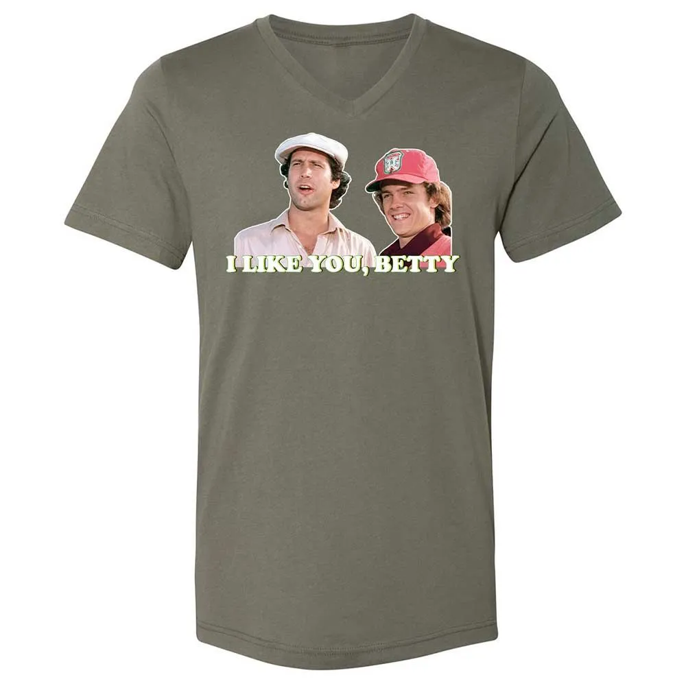 Unisex V-Neck T-Shirt - ZE3LN7TP - Military Green - 11