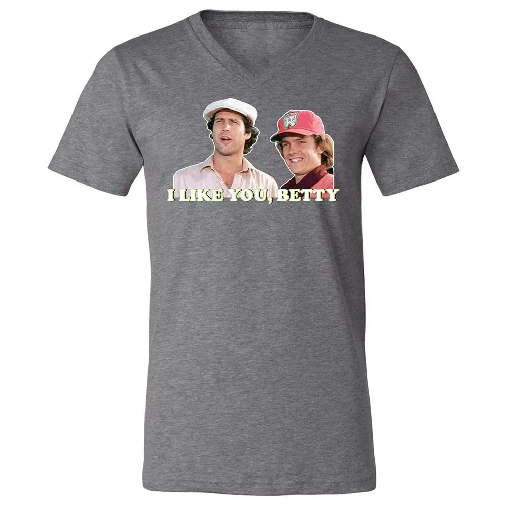 Unisex V-Neck T-Shirt - ZE3LN7TP - Deep Heather - 14