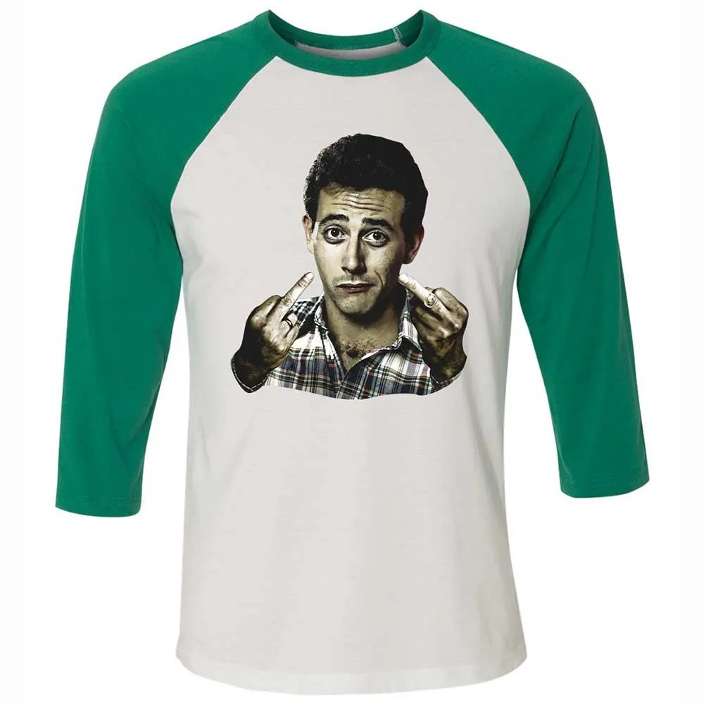 Unisex 3/4 Baseball Tee - GQDL9QPQ - White/Kelly - 6