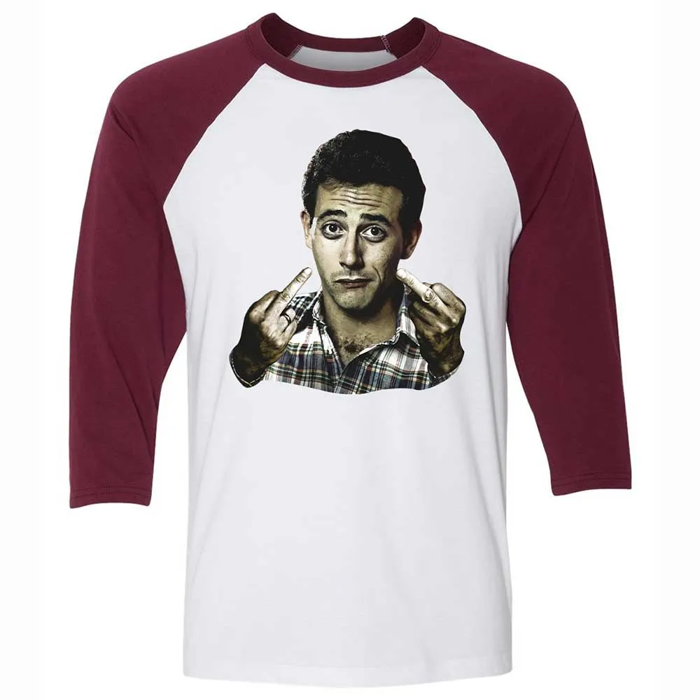 Unisex 3/4 Baseball Tee - GQDL9QPQ - White/Maroon - 7