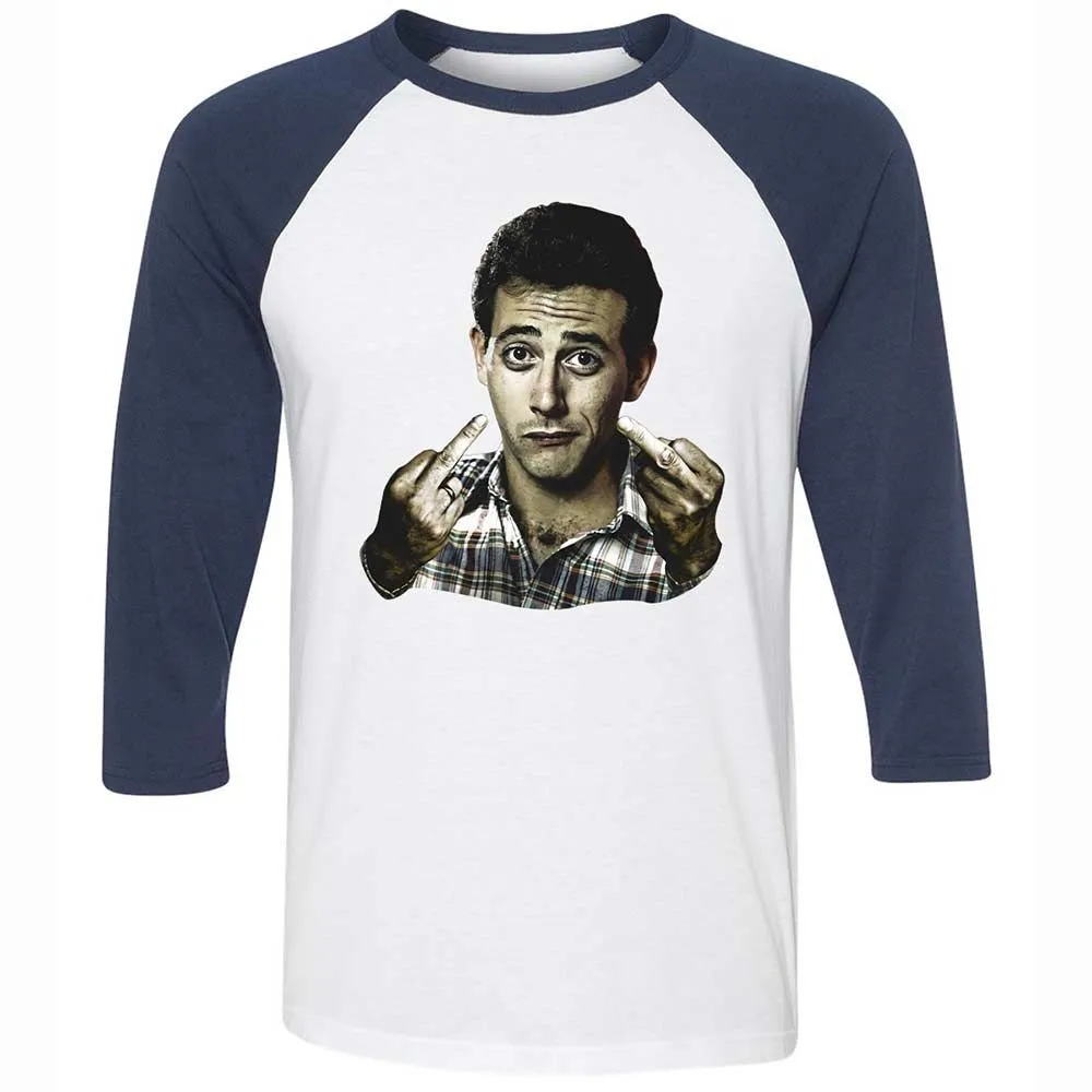 Unisex 3/4 Baseball Tee - GQDL9QPQ - White/Navy - 8