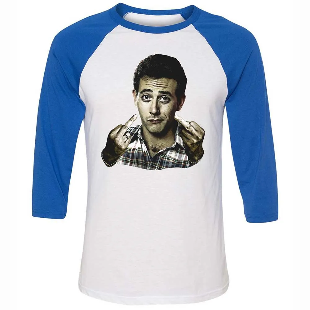 Unisex 3/4 Baseball Tee - GQDL9QPQ - White/True Royal - 10