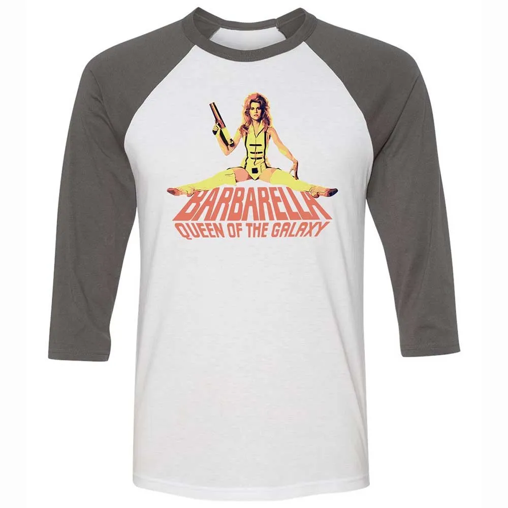Unisex 3/4 Baseball Tee - 9G3TVV6J - White/Asphalt - 2
