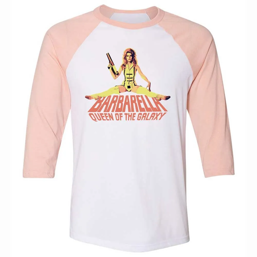 Unisex 3/4 Baseball Tee - 9G3TVV6J - White/Heather Peach - 5
