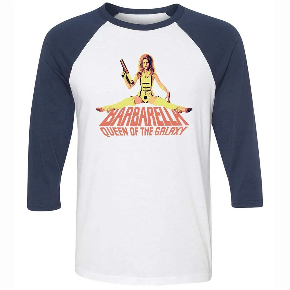 Unisex 3/4 Baseball Tee - 9G3TVV6J - White/Navy - 8
