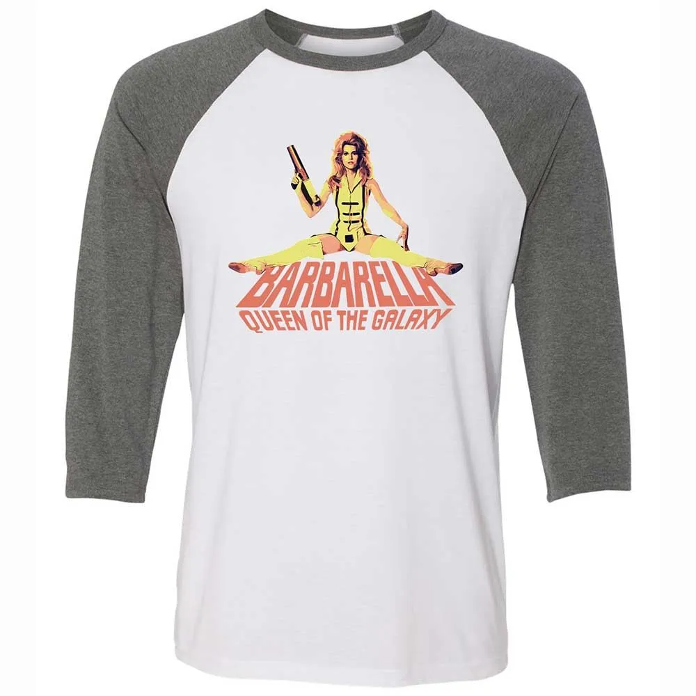 Unisex 3/4 Baseball Tee - 9G3TVV6J - White/Deep Heather - 11