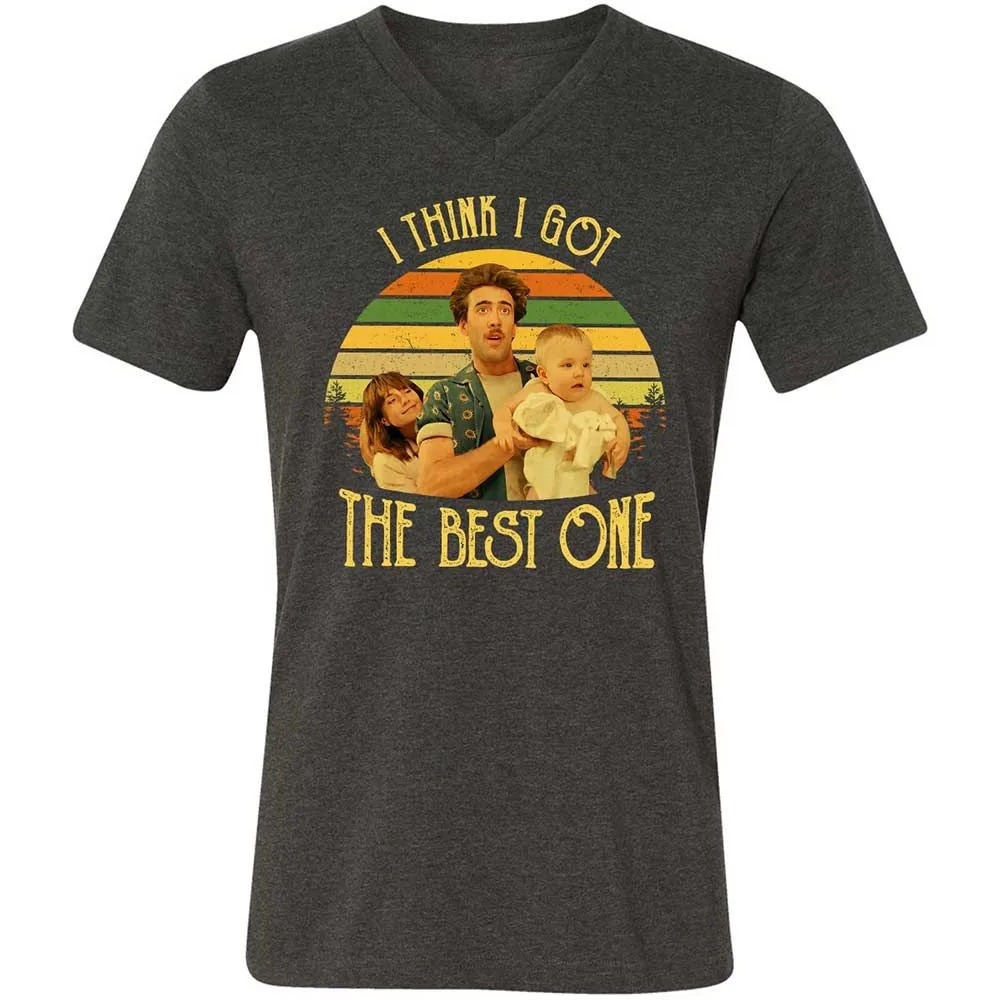 Unisex V-Neck T-Shirt - U8265BWB - Dark Grey Heather - 9