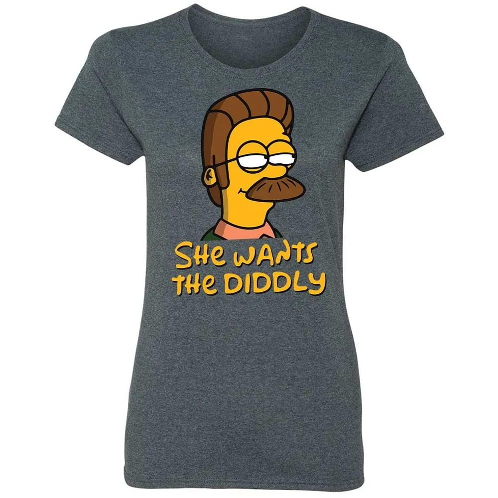 She Wants The Diddly - Dark Heather - 16