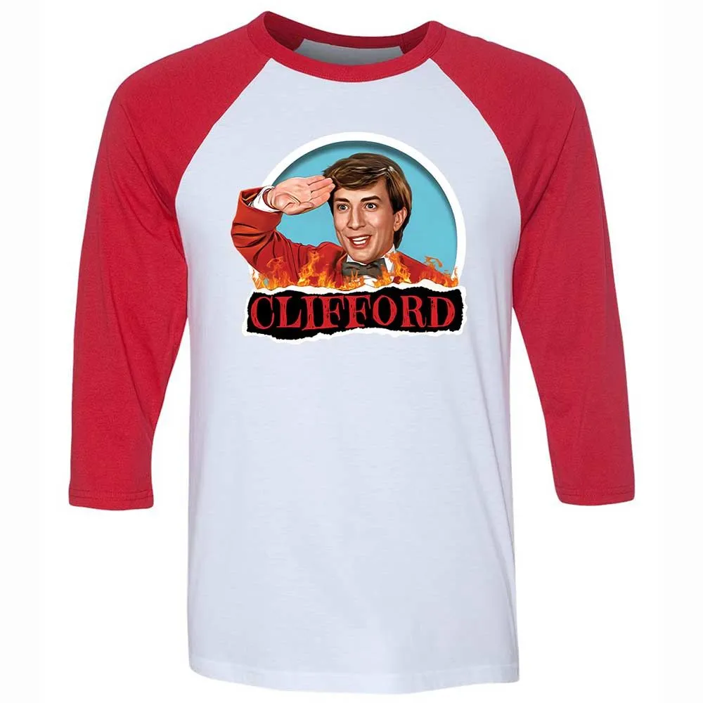 Unisex 3/4 Baseball Tee - Z1VX9F11 - White/Red - 9