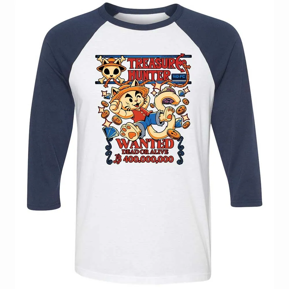 Unisex 3/4 Baseball Tee - 5P4SXY51 - White/Navy - 8