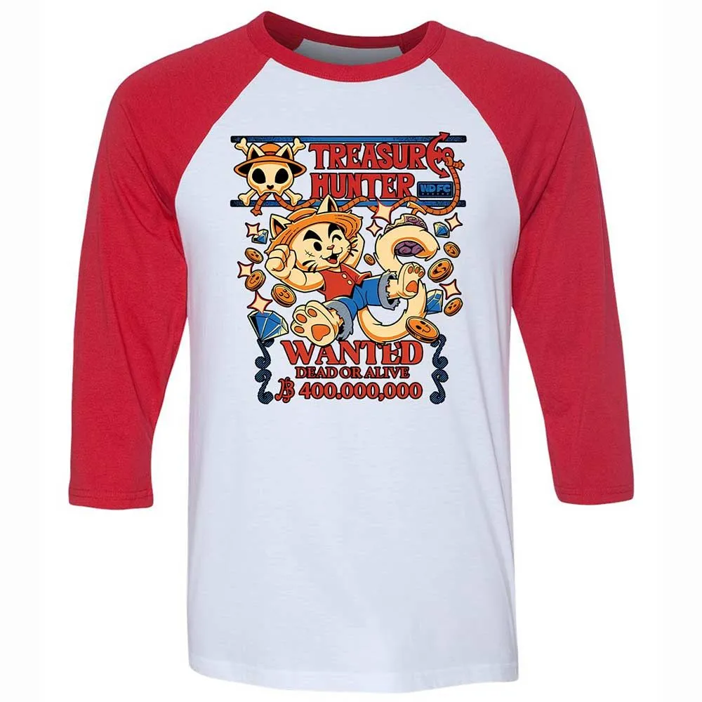Unisex 3/4 Baseball Tee - 5P4SXY51 - White/Red - 9