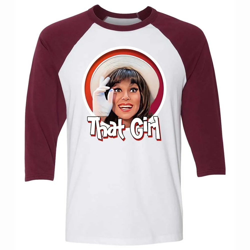 Unisex 3/4 Baseball Tee - F7KRMB9Z - White/Maroon - 7