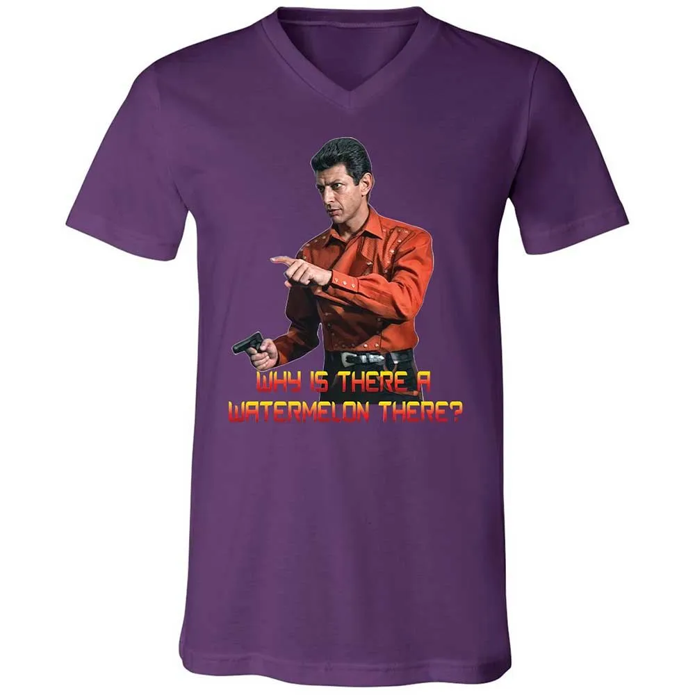Unisex V-Neck T-Shirt - QM82D4DY - Team Purple - 10